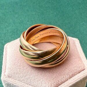 Authentic/Rare 18k Tiffany & Co. Melody Ring (5-band)